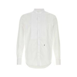 Fendi Men White Poplin Shirt